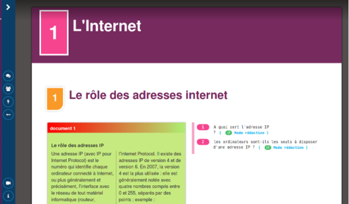 distribution de documents interactifs
