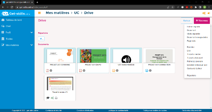 Drive Get-Skills illimité pour vos ressources pédagogiques